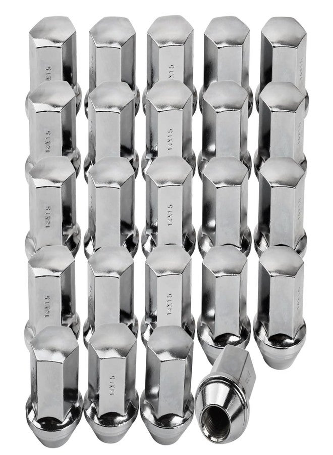 Reeauto M14x1.5 Lug Nuts Replacement for Silverado Tahoe Suburban Tahoe Suburban Escalade XT5 XT6, 24 Pcs 7/8 Hex 1.77 Inch OEM Factory Style Large Acorn Seat Lug Nuts - Image 1