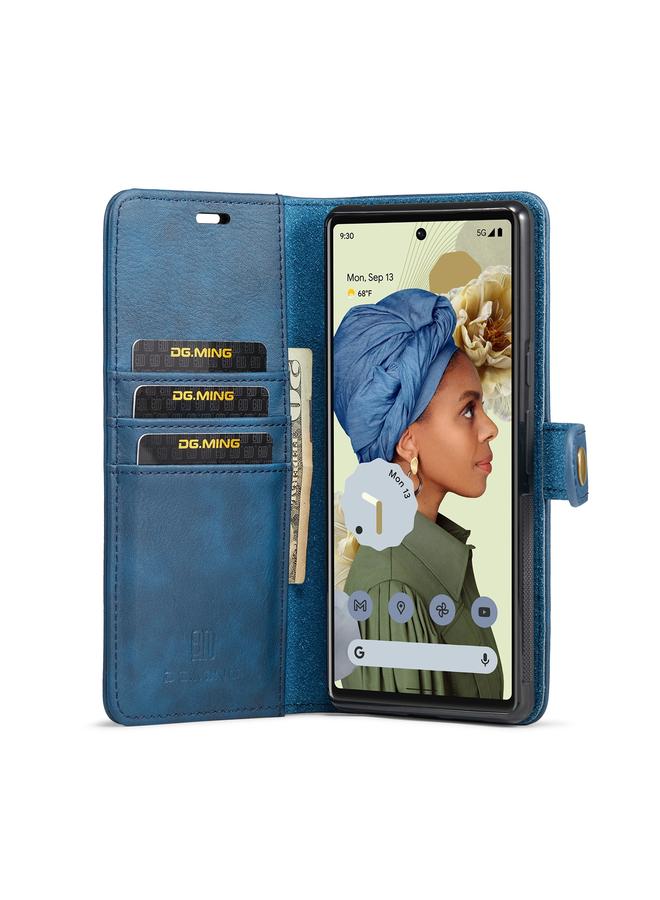 Dg مينغ جراب هاتف من الجلد المغناطيسي القابل للفصل بتصميم Crazy Horse لهاتف Google Pixel 6 Pro - Image 4