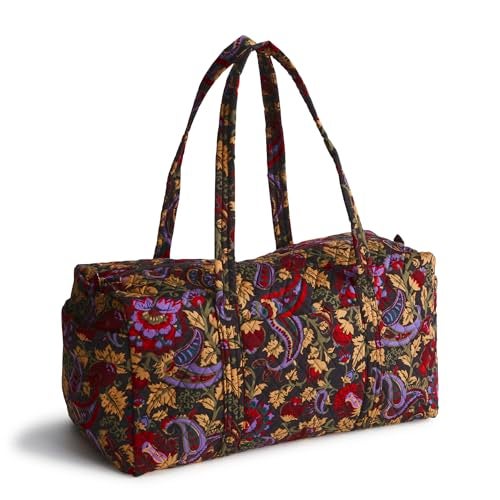 Vera Bradley Women's Premium Cotton Original Duffel Bag Travel, Midnight Garden Paisley, One Size - Image 5