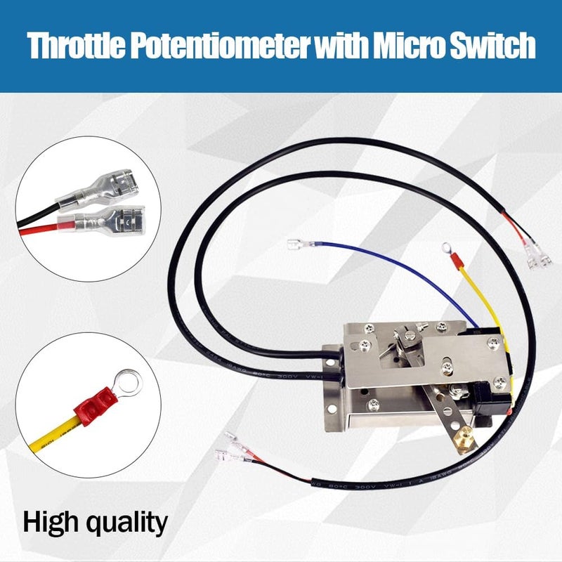 Automkt Throttle Potentiometer with Micro Switch for EZGO Marathon Golf Cart (1990-1994) - Image 4