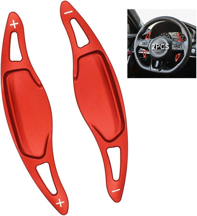 SANRILY Red Steering Wheel Shift Paddle Extensions for Kia Stinger - Image 1