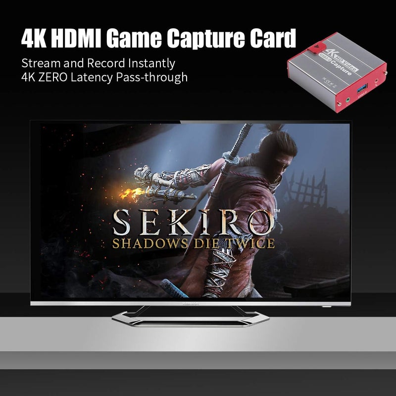 MiraBox USB3.0 4K HDMI Video Capture Card, 1080P 60FPS HD Game Capture Device Cam Link with HDMI Passthrough Work with DSLR Xbox PS4 Switch for OBS Twitch Game Live Streaming and Recording - Image 5
