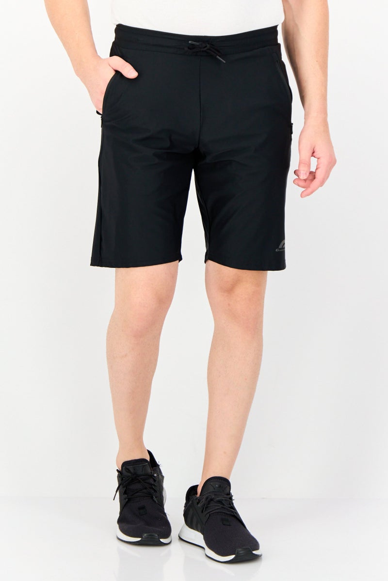 GIORDANO G-Motion Men Sportswear Fit Running Shorts, Black  - Image 1