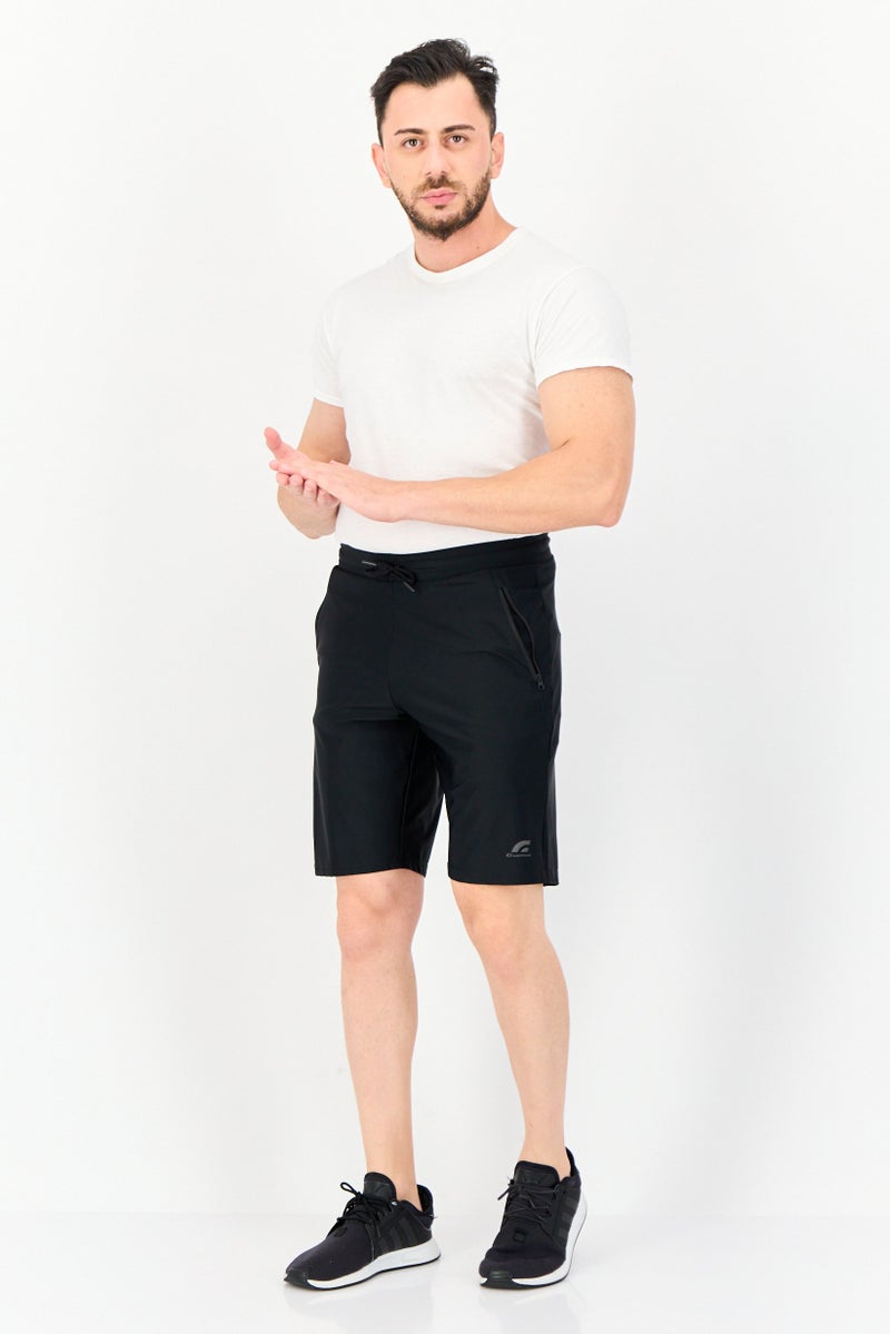 GIORDANO G-Motion Men Sportswear Fit Running Shorts, Black - Image 4