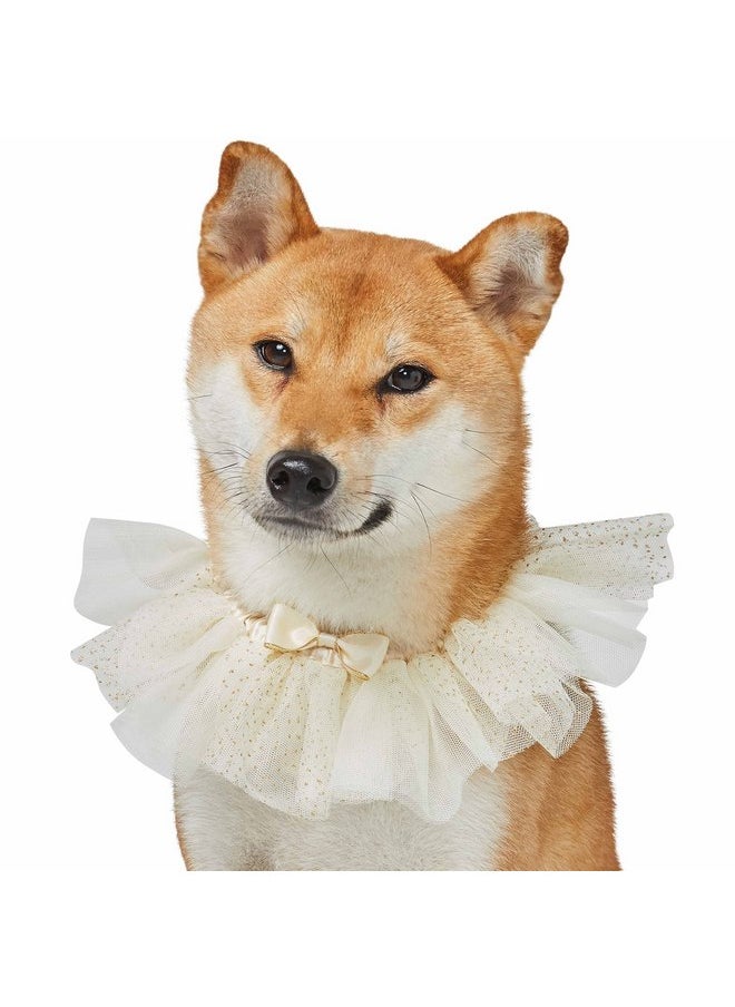 Blueberry Pet - Blueberry Pet Dog of Honor Wedding Collar, Medium, Elastic Breakaway Quick Release Dog Cat Collar with Embroidered Mesh and Bowtie - Image 1