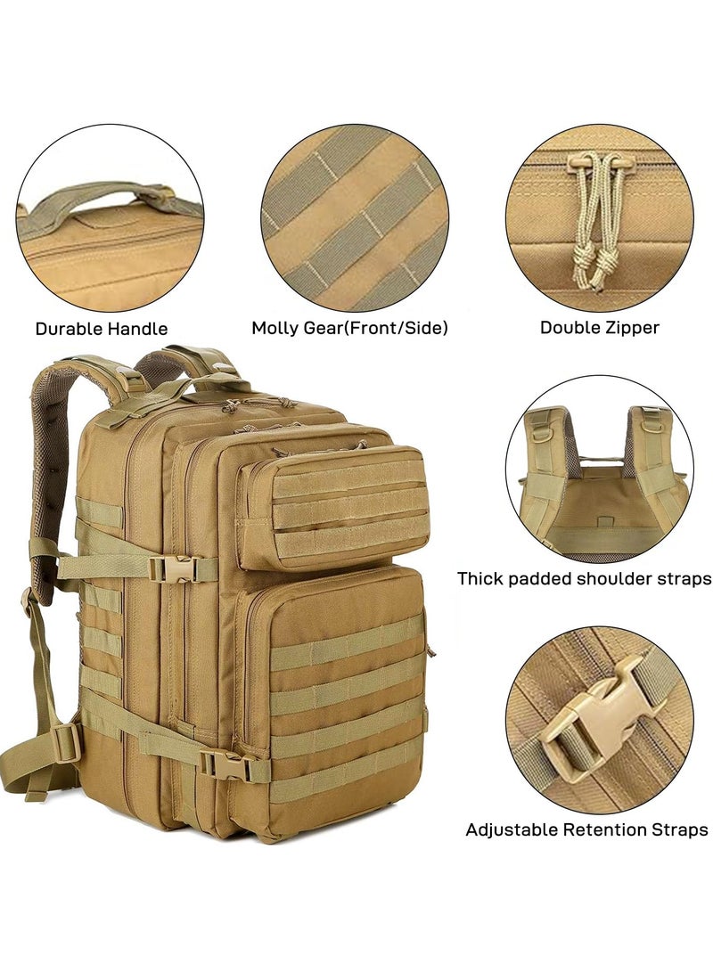 ELFSA 45L Waterproof Multi Pocket Backpack for Men Outdoor Sports Cycling Hiking Comfortable Breathable Multifunctional Leisure Bag for Daily Use - Image 5