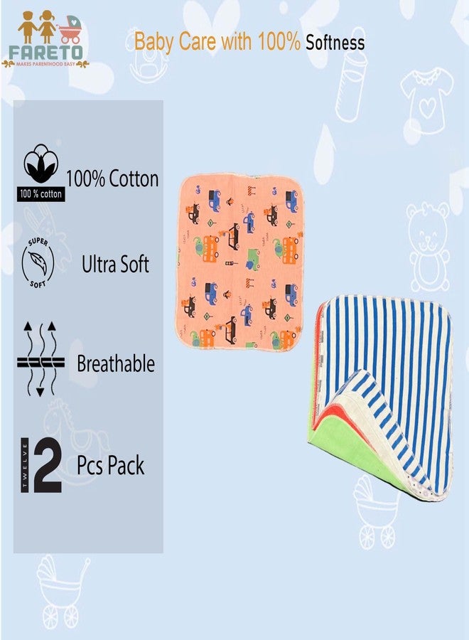 Infantbond Baby Wash Cloth | Face Napkin | 100% Super Soft Cotton | Wipe Cloth (Pack of 12)(23Cm*23Cm)(Colour & Designs May Vary) - Image 3