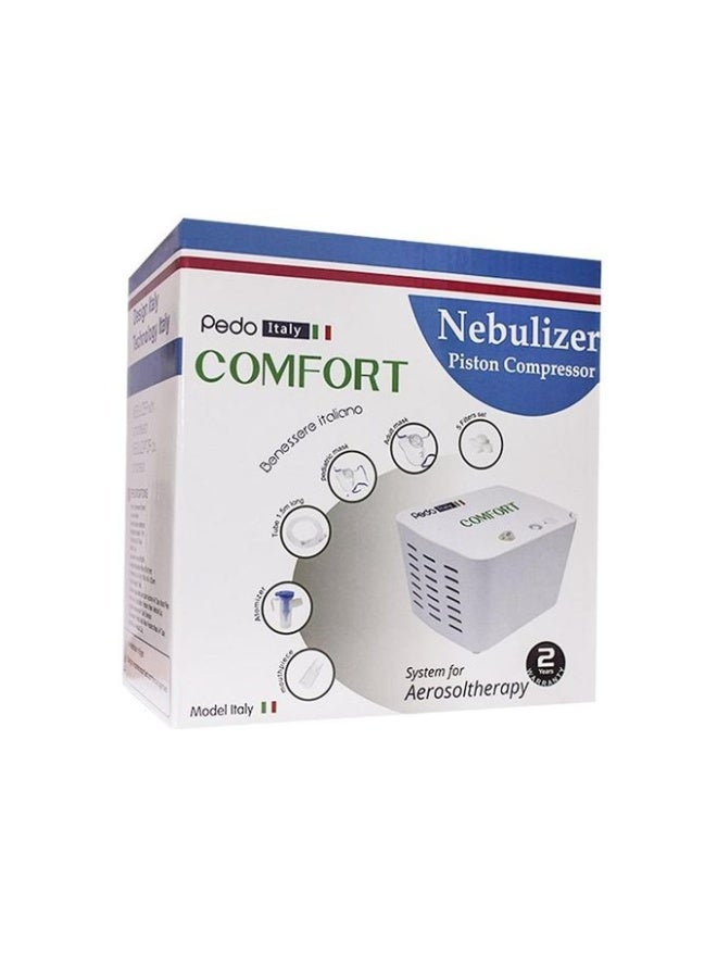 بيدو جهاز نيبيوليزر Pedo Comfort المنزلي (مضاد للصدمات) + 2 ماسك للكبار و الأطفال - بيدو إيطاليا - Image 2