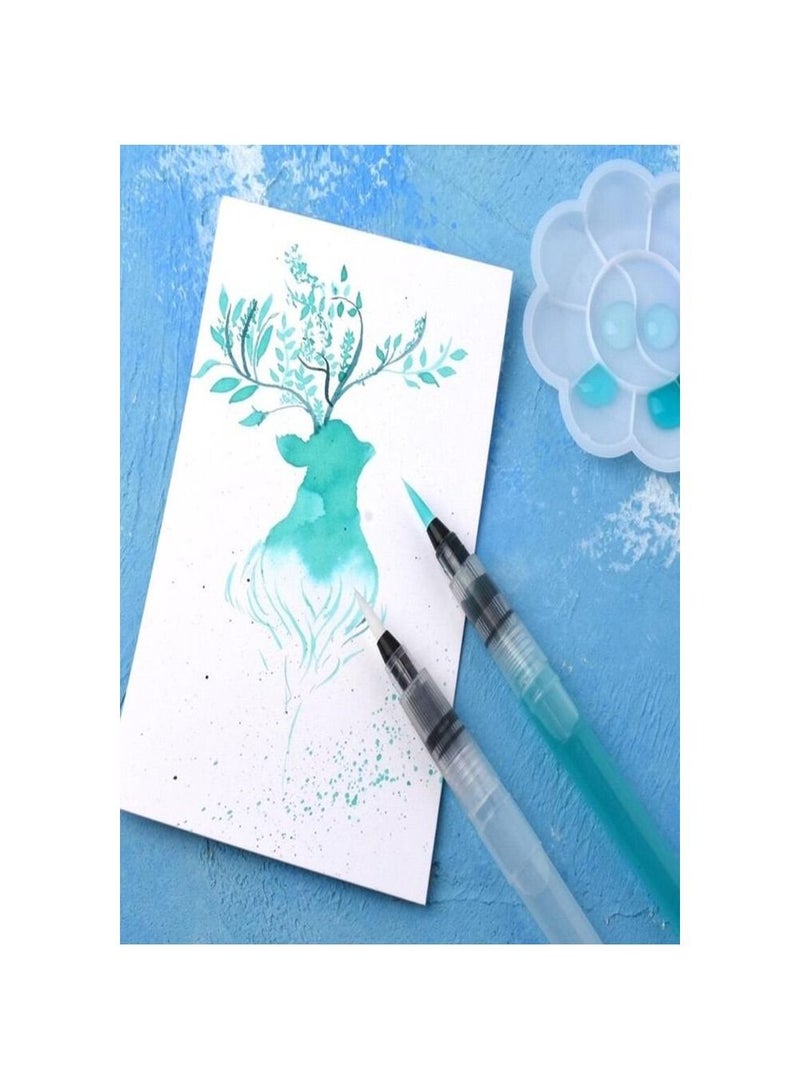 Smart 3 Brushes 155mm Portable Paint Brush Water Color Brushes Pencil Soft Watercolor Brush Pen for Beginner Painting Drawing Art Supplies - Image 3