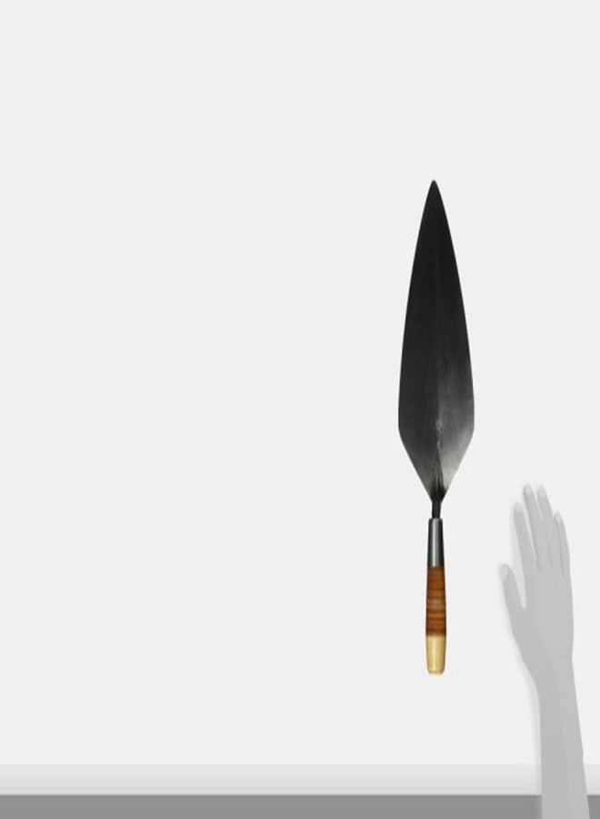 Kraft Tool RO316-12 12" Narrow London Brick Trowel w/Leather Handle - Image 2