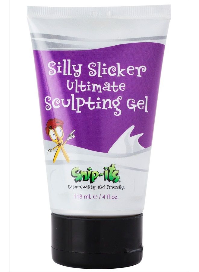 Snip-its Silly Slicker Kids Hair Gel 4oz | Medium-Strong Hold Kids Hair Styling Gel for Boys - Fresh Smell and No Flaking – All Natural Hair Gel for Kids Made in USA | Salon Quality Kid Friendly - Image 1
