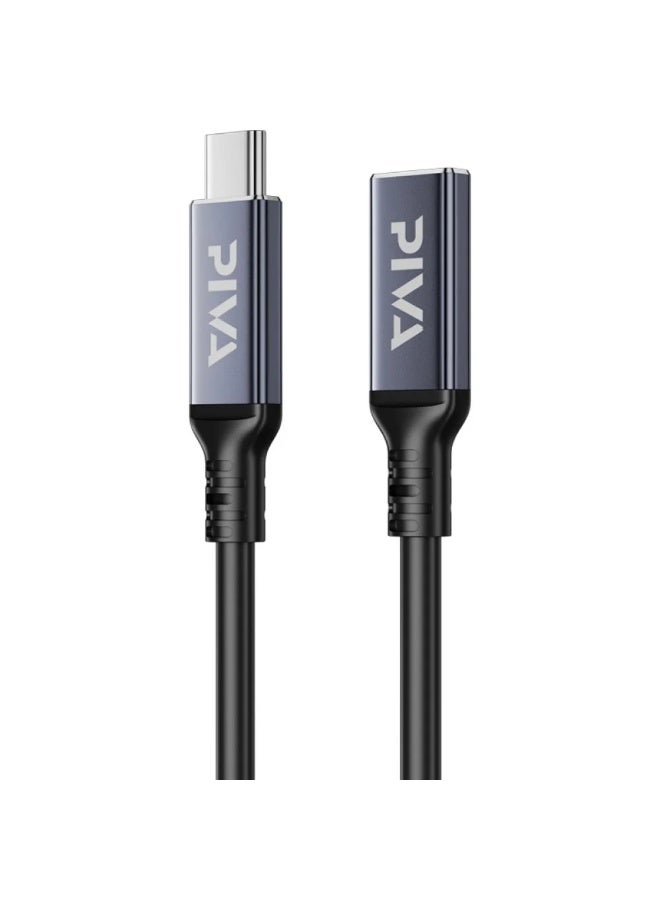 PIVA USB-C Extension Cable Thunderbolt 4 (Male to Female), 50cm Length, 40Gbps Data Transfer, PD 240W Fast Charging, 8K@60Hz Video Output, High-Performance Data, Audio & Video Transmission, Durable Design, Compatible with Smartphones, RedMagic, iPhone, iPad, Laptops, Monitors & Gaming Devices - Image 1