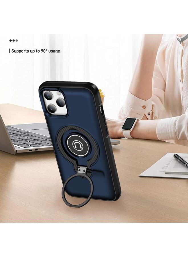 زبون جراب لهاتف iPhone 12 Pro Max مع حامل حلقي مغناطيسي - Image 4