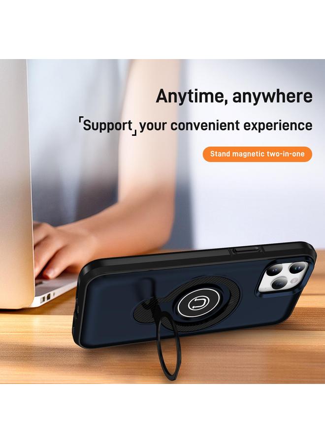 زبون جراب لهاتف iPhone 12 Pro Max مع حامل حلقي مغناطيسي - Image 3