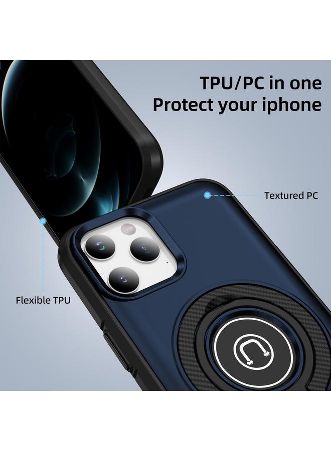 زبون جراب لهاتف iPhone 12 Pro Max مع حامل حلقي مغناطيسي - Image 2