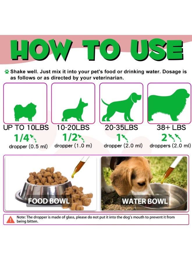 Oimmal علاج المسالك البولية للكلاب 60 مل، علاج عدوى المسالك البولية للكلاب، المسالك البولية للكلاب مع مستخلص التوت البري - Image 5