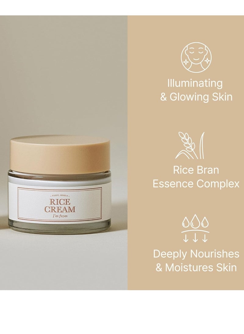 I'M FROM Rice Cream, 41% Bran Extract with Ceramides | Improves Skin's Moisture Barrier by Im From  - Image 2
