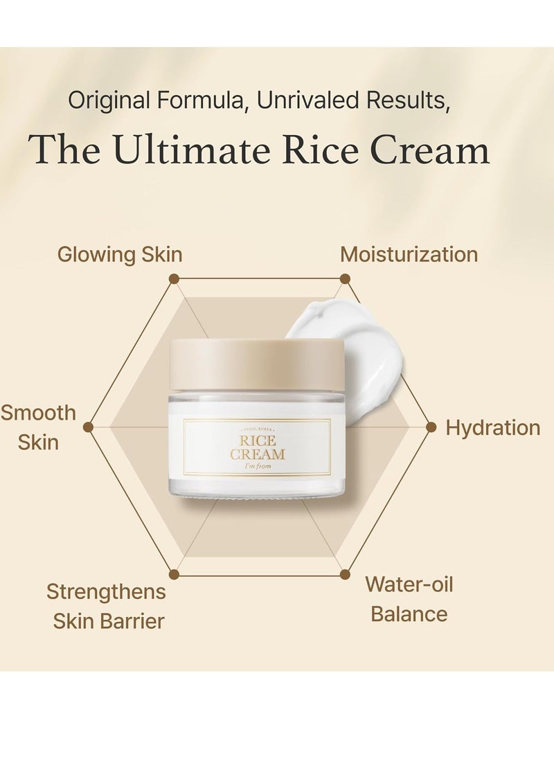 I'M FROM Rice Cream, 41% Bran Extract with Ceramides | Improves Skin's Moisture Barrier by Im From  - Image 4