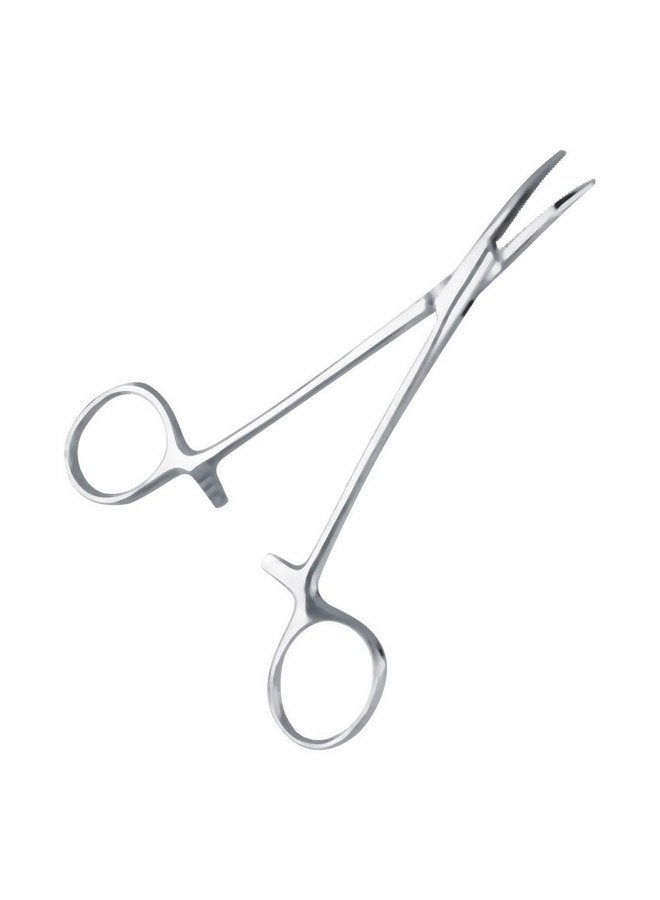 POCREATION Dog Ear Powder Dog Ear Powder Pet Ear Hair Tweezers, Stainless Steel Curved Tip Ear Hair Tweezers Stainless Steel Pet Dog Cat Ear Hair Tweezers Curved Tip Cleaning Clamp (S 7.9In) - Image 1