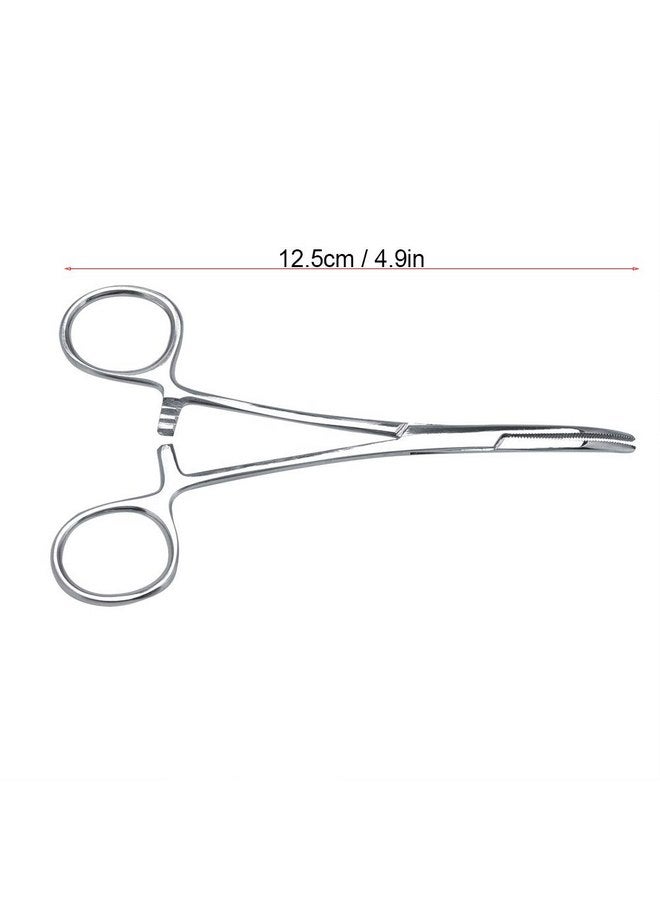 POCREATION Dog Ear Powder Dog Ear Powder Pet Ear Hair Tweezers, Stainless Steel Curved Tip Ear Hair Tweezers Stainless Steel Pet Dog Cat Ear Hair Tweezers Curved Tip Cleaning Clamp (S 7.9In) - Image 3