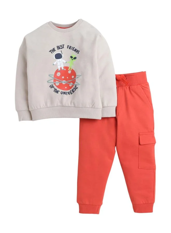 فكتور اند جين Boys Space Adventure Sweatshirt and Joggers Set