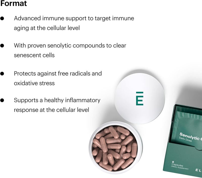 ELYSIUM Format Immune Support Supplement  Vitamin C Supplement Immunity Support Immune Defense Intermittent Senolytic Complex Immune Support for Adults Complete Immunity Supplement  60ct - Image 3
