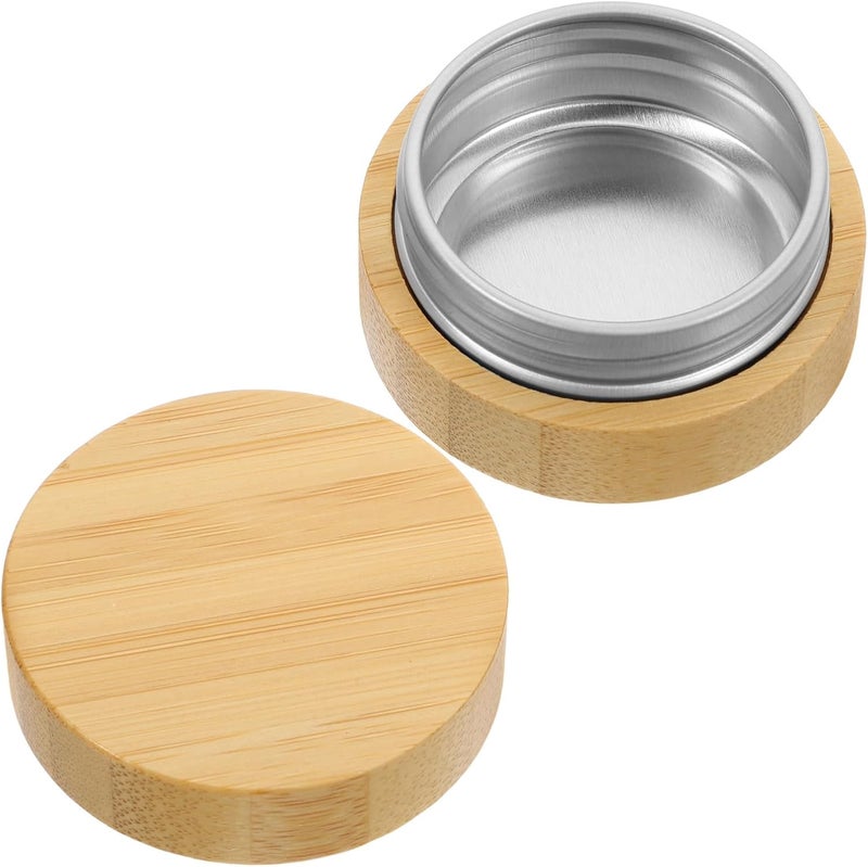 IMIKEYA Aluminum Lip Balm Tin Jar 15g Portable Travel Cosmetic Container with Lid Mini Refillable Cream Storage for Women - Image 1