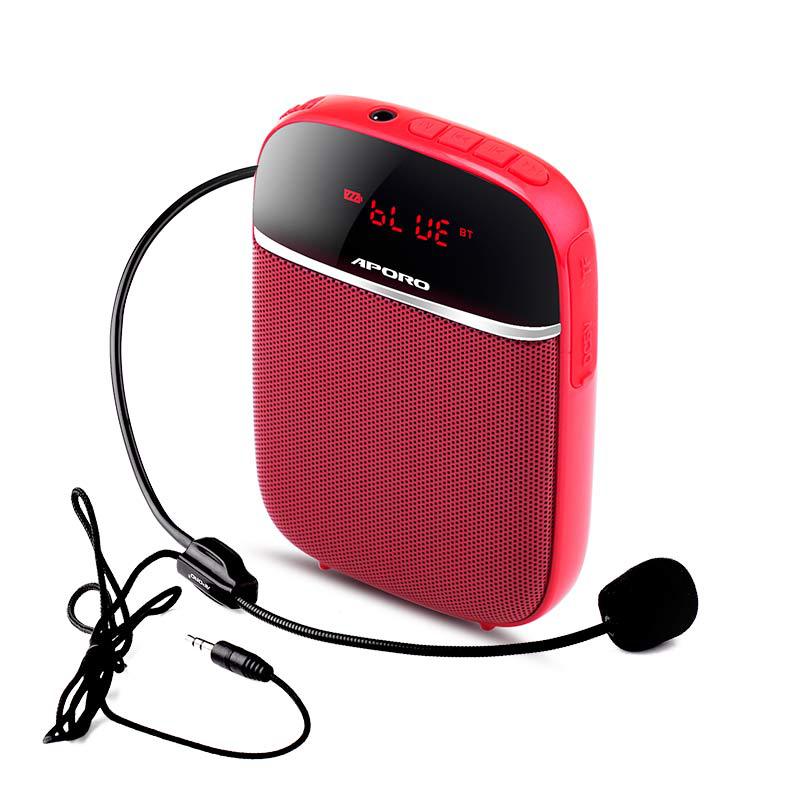 Aporo T2 Wired Mini Bluetooth Small Amplifier Portable Bee Teacher Tour Guide Card Recording Sale - Image 1