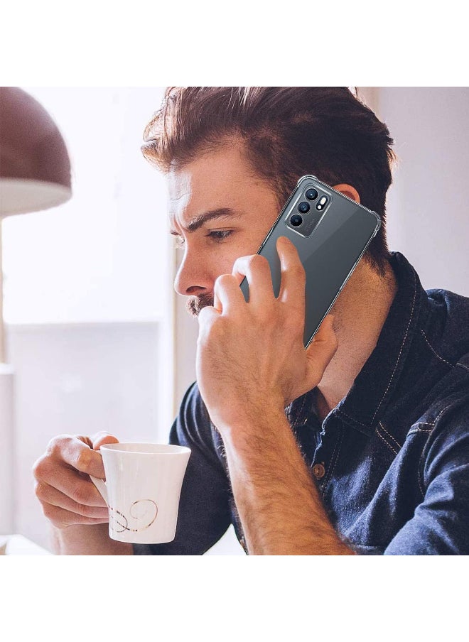 Shockproof Transparent Case Compatible with Oppo Reno 6 4G