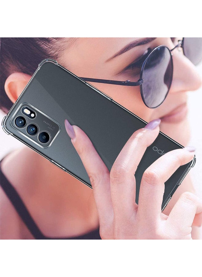 Shockproof Transparent Case Compatible with Oppo Reno 6 4G
