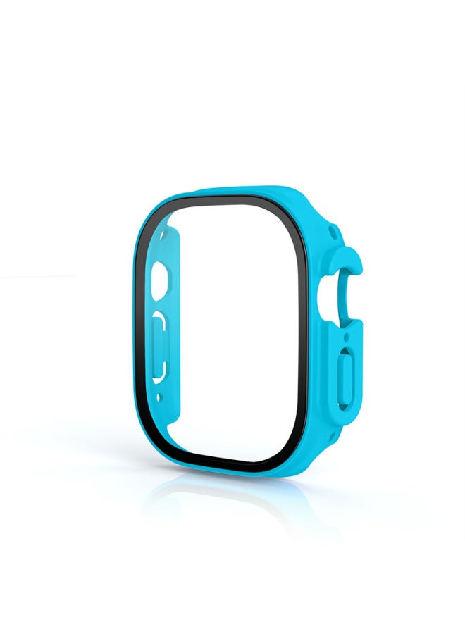 Neutral Applicable To Apple Iwatch Ultra2 Watch Case Frosted Oil Injection 49mm Tempered Glass + Pc Integrated Protective Case - Image 1