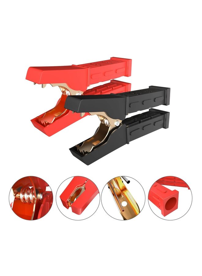 Jump Lead Clamps 500A Pure Copper Car Battery Charger Clamps 2PCS Power Replacement Battery Alligator Clips Jumper Cable Clamps Welder Clips for Car Automotive Vehicle Boat - Image 5