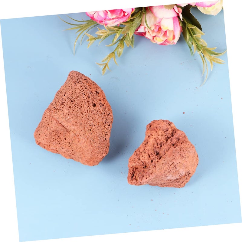 الحصى الطبيعي من الحجر البركاني لحوض السمك 450 جرام صخور الزيوليت ديكور حوض أسماك المياه العذبة - Image 4