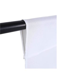 Generic Collapsible Backdrop Photo Booth Background Polyester Cotton Backdrop for YouTube Video Recording Photography Video Television Screen Birthday Wedding Party (3.3x6.6ft White)  - Image 2