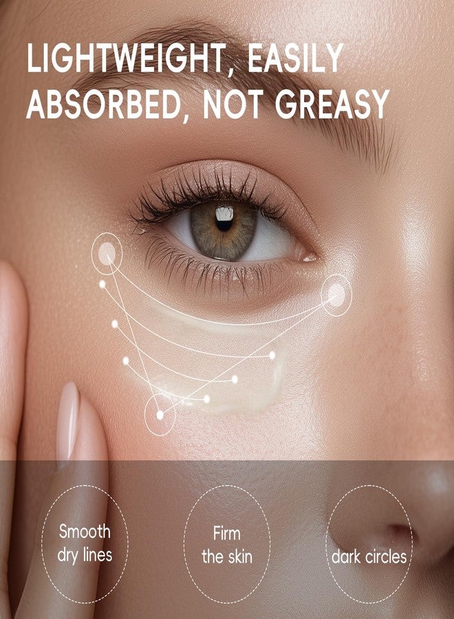 BEUKING Rice Eye Cream, Moisturizing Eye Roller with Rice Ginseng Extract, Smooth Light Weight Fast Absorption Non-sticky Reduces Fine Lines Puffiness Bags & Dark Circles - Image 3