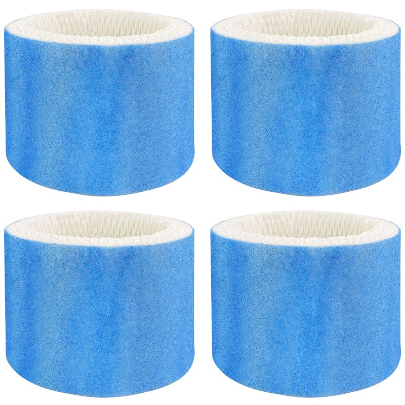 Funmit Humidifier Filters Replacement for Honeywell Humidifier Filter HAC504 HAC504AW and Honeywell Filter A Replacement for Honeywell HCM350 HCM500 HCM600 Cool Mist Humidifiers 4 Pack Blue