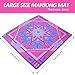 Jongyance Printed Learning Mahjong Mat 33x33 with Black Carrying Bag AntiSlip NoiseReducing Mahjong Table Mat for MahjonggPoker Board Games Dominoes and Card - Image 4