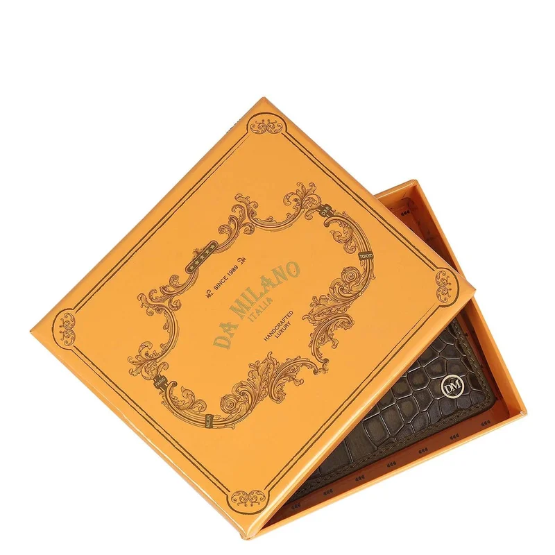 Da Milano  Military Green Bifold Leather Mens Wallet for Men | Best Price UAE