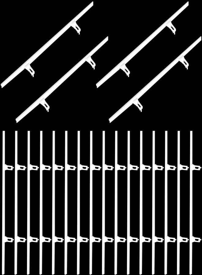 Ribbonlic 20 Pcs Shutter Repair Slider Connector Plantation Shutter Repair Kit Replacement Parts, 2 Connect 3.25" Center Spacing - Image 1