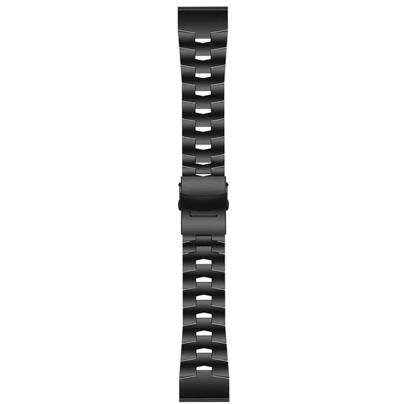 S-TOP For Garmin Quatix 5 22mm Titanium Alloy Quick Release Watch Band(Black) - Image 2