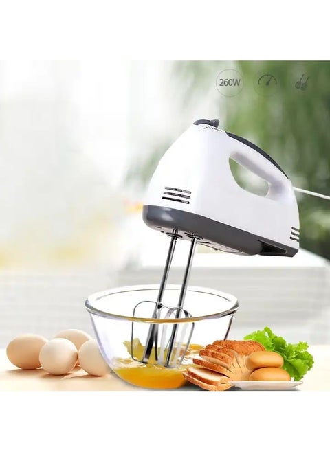 DX2007 Hand Blender 7 Speeds 260 Watts With An Ergonomic Handle That Fits Perfectly In The Palm Of The Hand, White Color - From Dinex