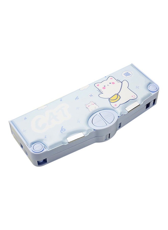 Generic - Cartoon Design Pencil Case, Multifunctional Stationery Pouch with Scissor Case and Eraser Case, Automatic Snap Pop-Up Mechanism, Great for School and Work - Image 1