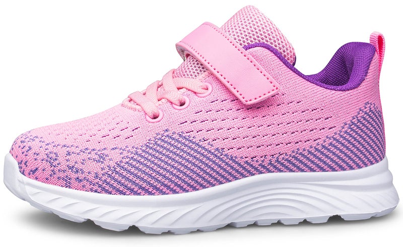 MURDESOT Kids Shoes Toddler Boys Girls Athletic Running Sports Strap Sneakers for Toddler/Little Kid/Big Kid 10 Pink&Purple - Image 5
