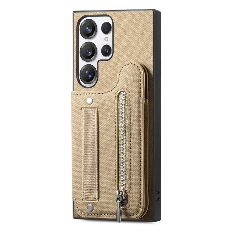 Multifunctional Faux Leather Wallet Phone Case with Wrist Strap, Card Slot and Stand for Samsung Galaxy S26 Ultra, S25 FE, A57 - Shockproof Anti-Fingerprint Cover - Image 1