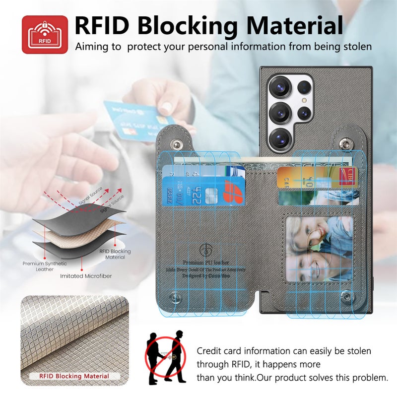 Multifunctional Faux Leather Wallet Phone Case with Wrist Strap, Card Slot and Stand for Samsung Galaxy S26 Ultra, S25 FE, A57 - Shockproof Anti-Fingerprint Cover - Image 4
