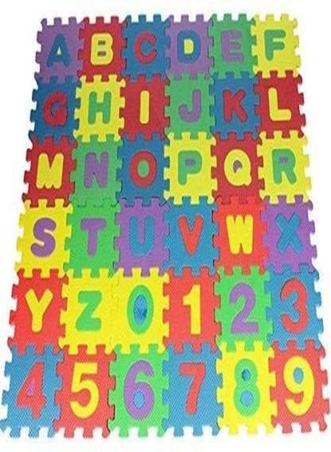 تيمسون لعبة أحجية أرضية من تيمسون، تتضمن حروف الأبجدية والأرقام، مصنوعة من إسفنج سميك EVA PU، مناسبة للأطفال، تتكون من 36 قطعة. - Image 4