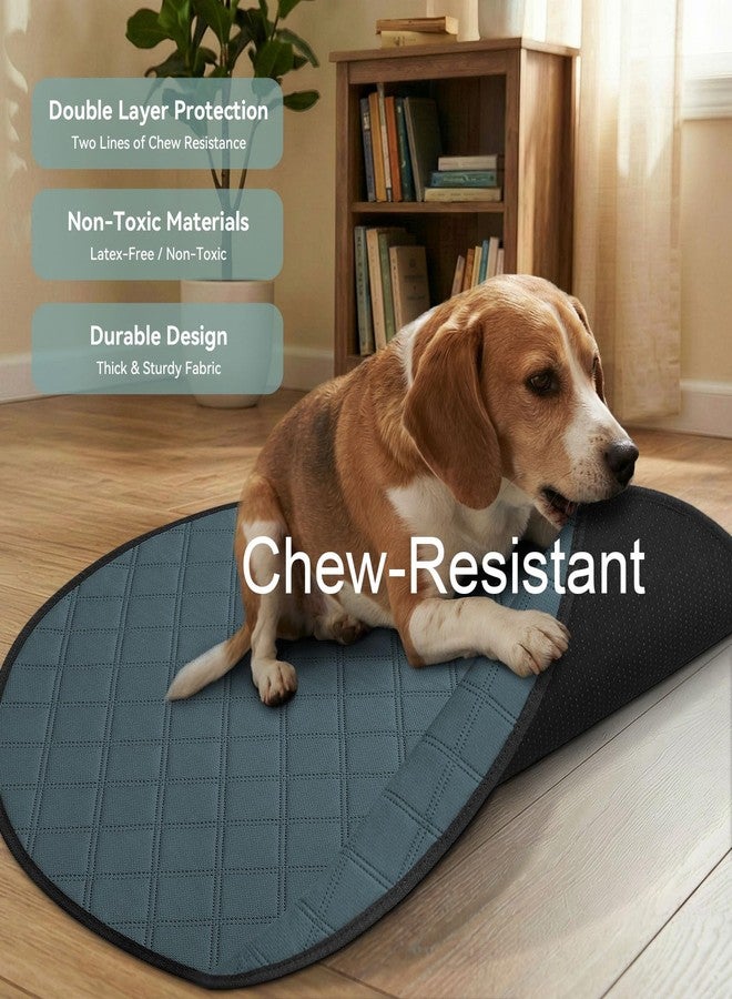 Siedihit Washable Reusable Pet Pee Pads, Absorbent Non-Slip Training Mat for Dog Cat Rabbit Puppy Kitten, Whelping Playpen Crate Bed Cage Home Indoor Outdoor (Large - 2pack, Round) - Image 5