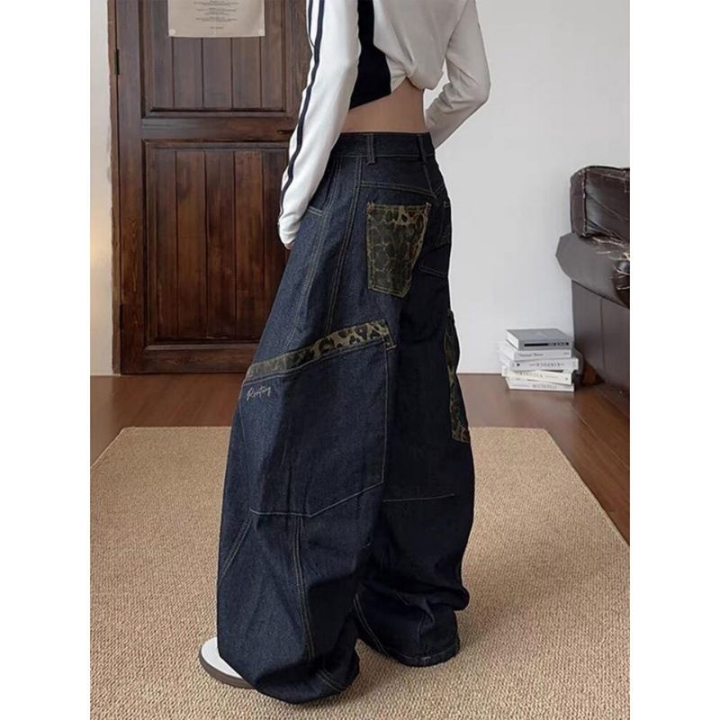 Vintage Classic European-American Design Daily Commute Jeans Blue Size_S - Image 1