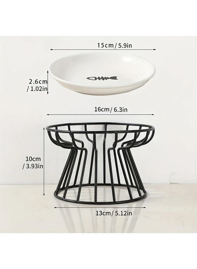 Paw Pet Bowls Set Double Ceramic Cat And Puppy Feeding Solution - Image 3