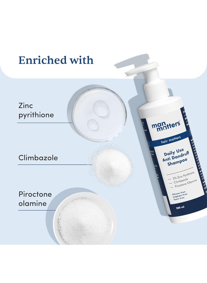 Man Matters Man Matters Daily Use AntiDandruff Kit  Dandruff Removal Lotion Daily Use AntiDandruff Shampoo  Conditioner 350ml  Targets Dandruff  Relieves Scalp Irritation  - Image 3